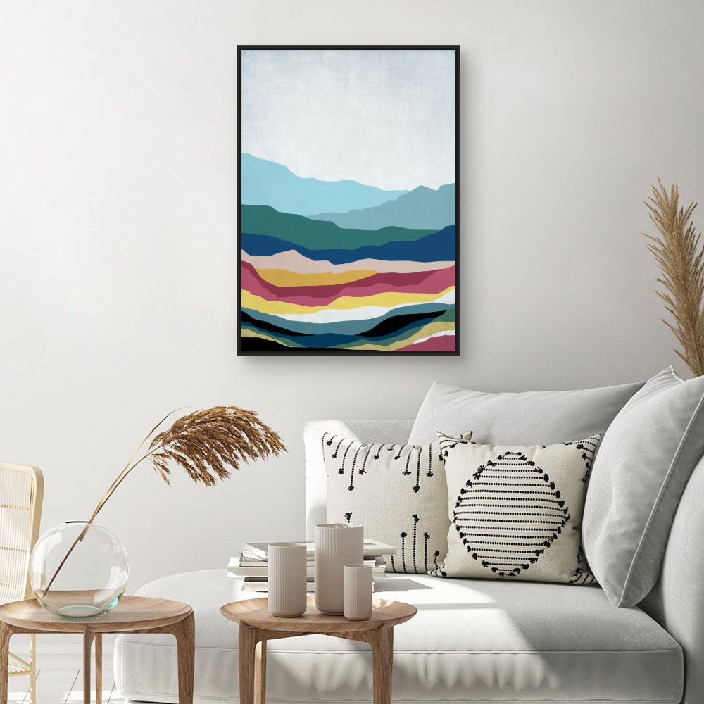 Tableau Paysage abstrait coloré