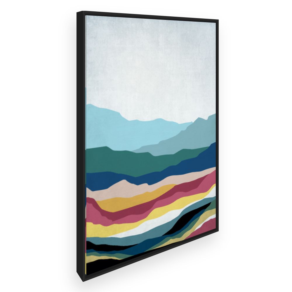 Toile Paysage abstrait coloré