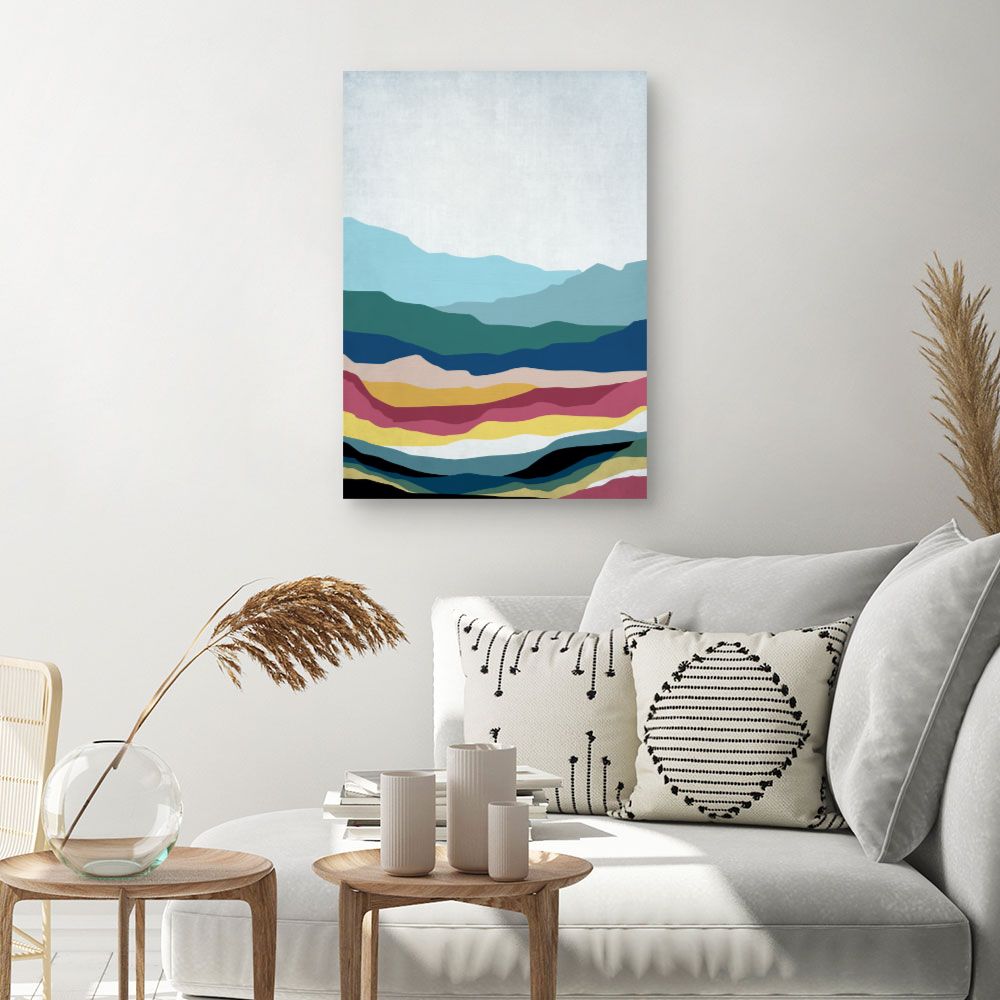 Tableau Paysage abstrait coloré