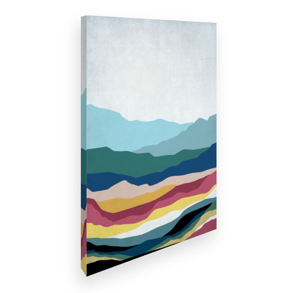 Toile Paysage abstrait coloré