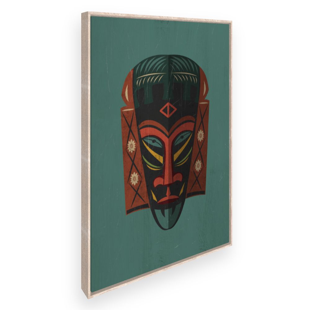Toile Masque tribal artistique