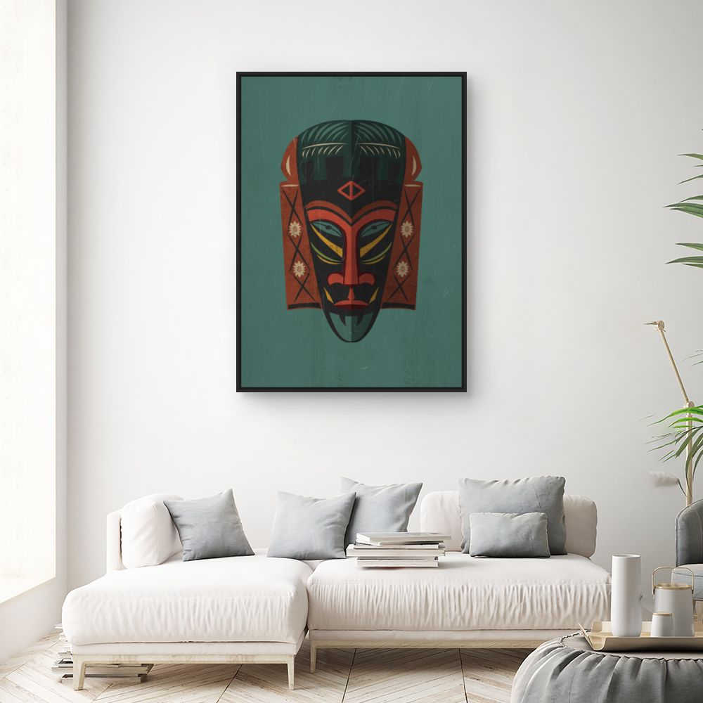 Tableau Masque tribal artistique