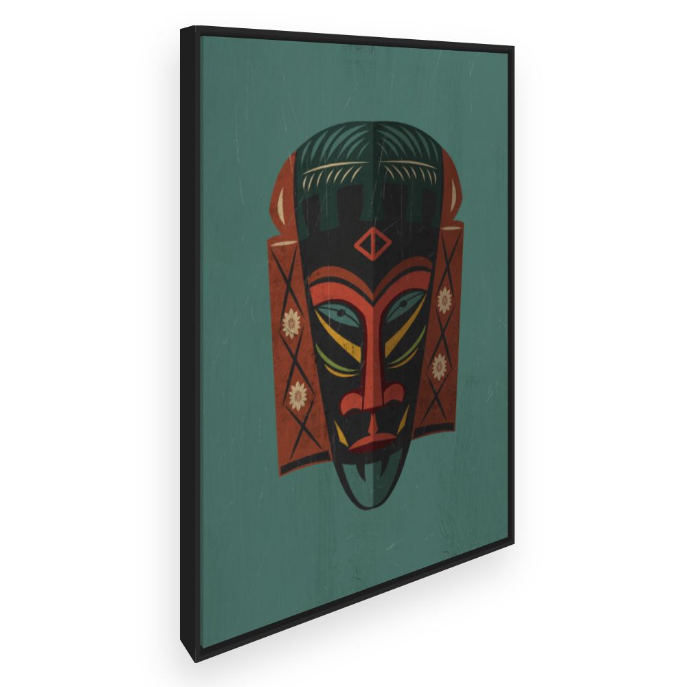 Toile Masque tribal artistique
