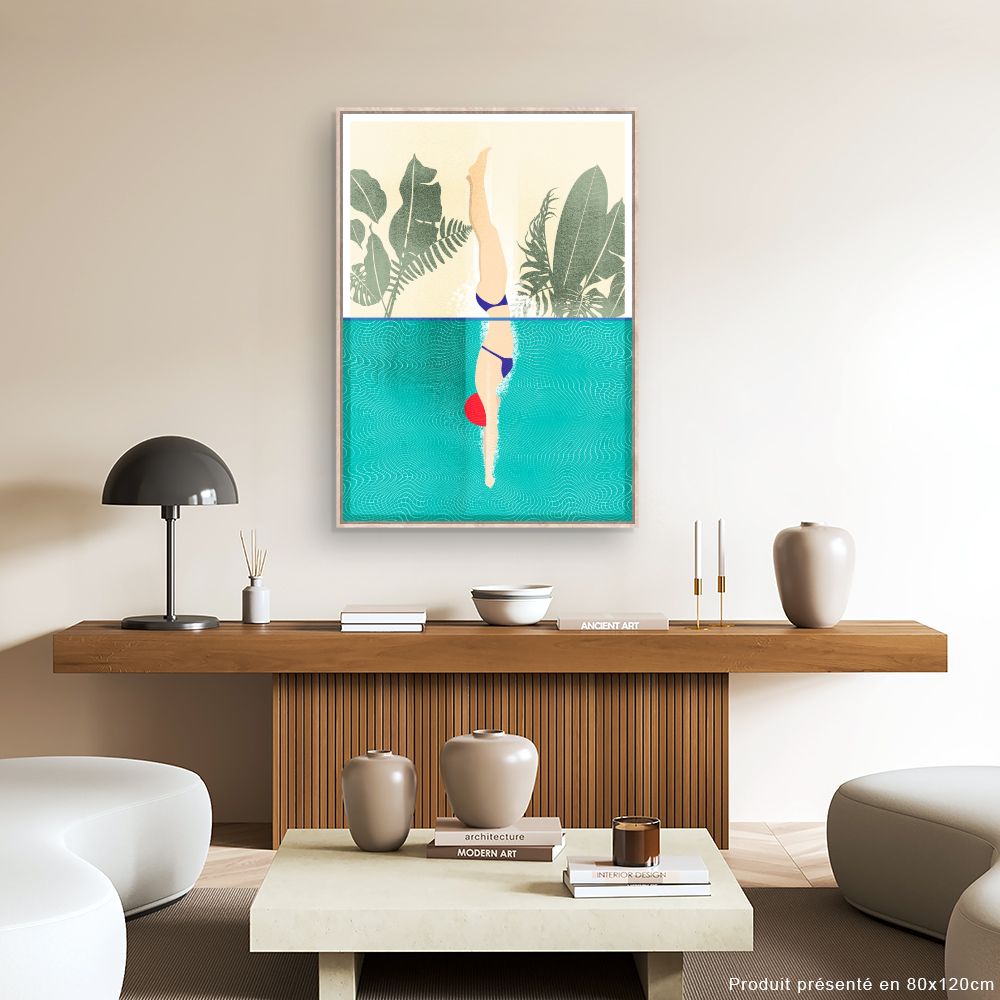 Tableau Plongeon tropical