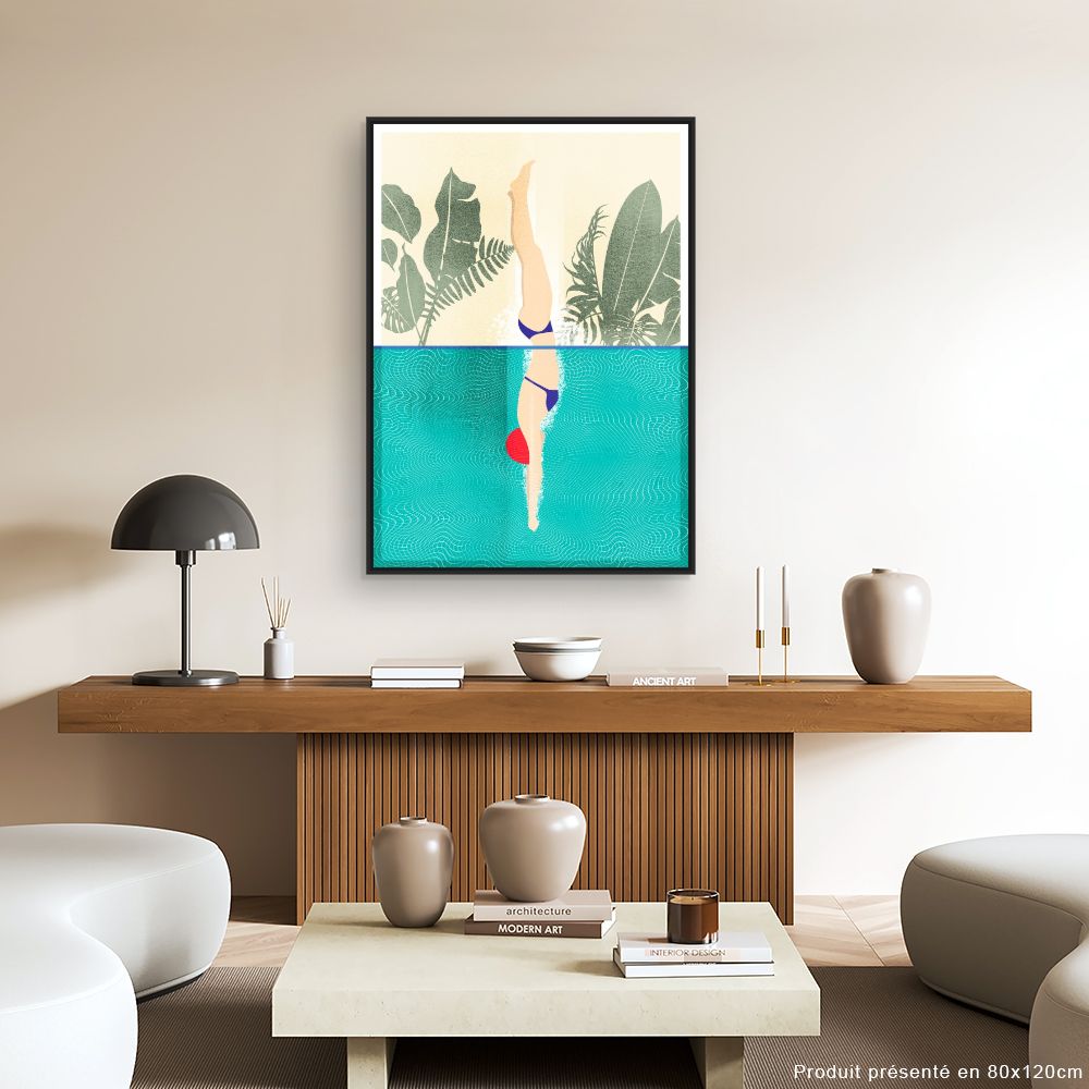 Tableau Plongeon tropical