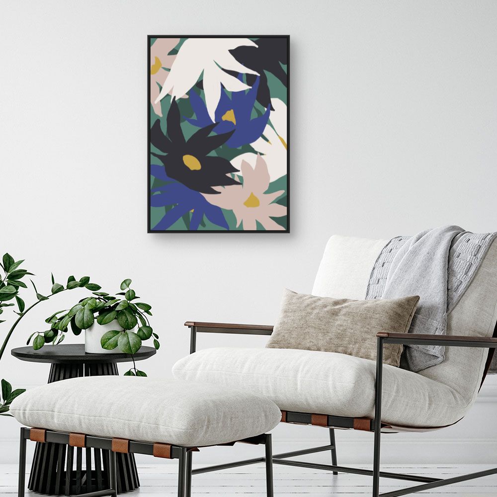 Tableau Fleurs abstraites