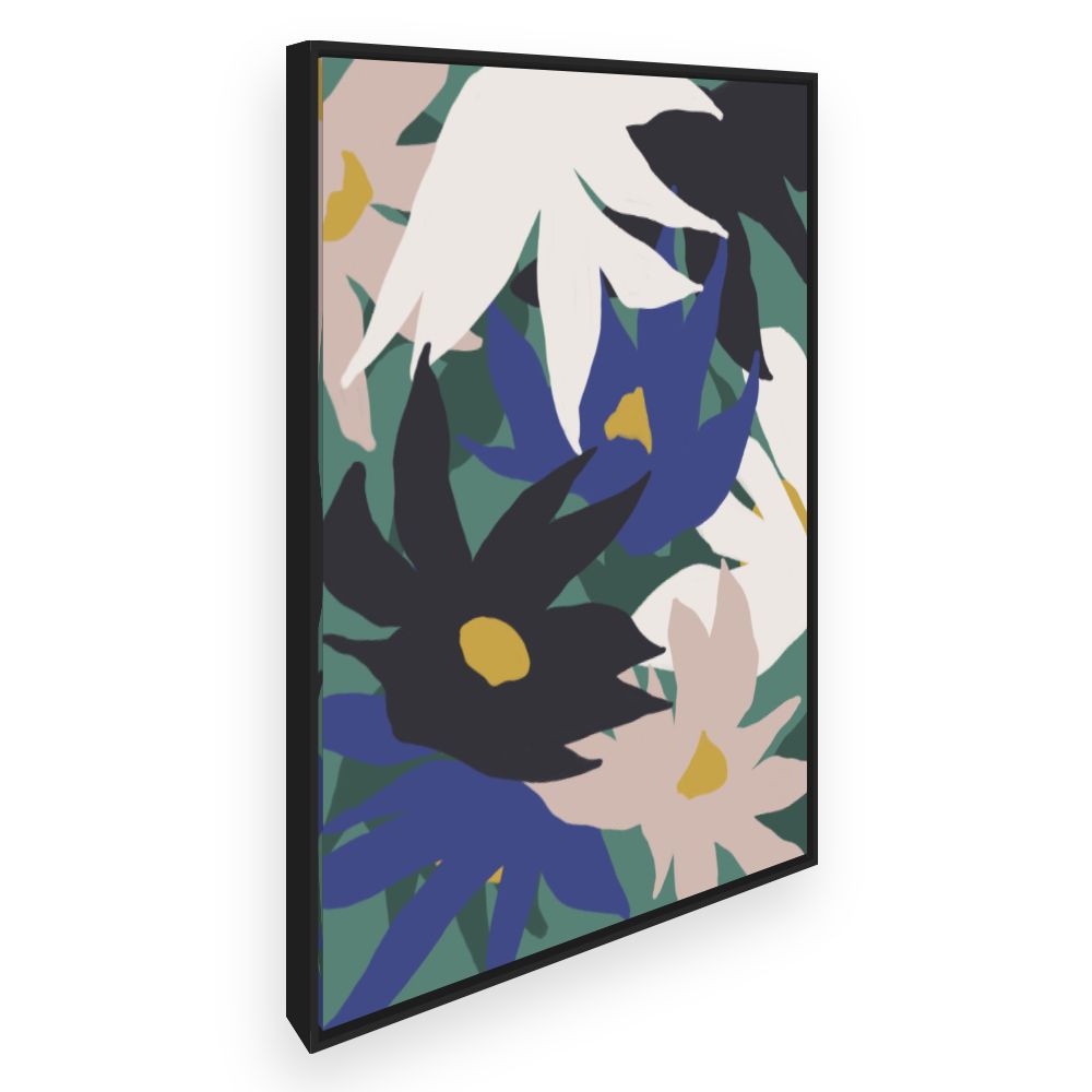 Toile Fleurs abstraites
