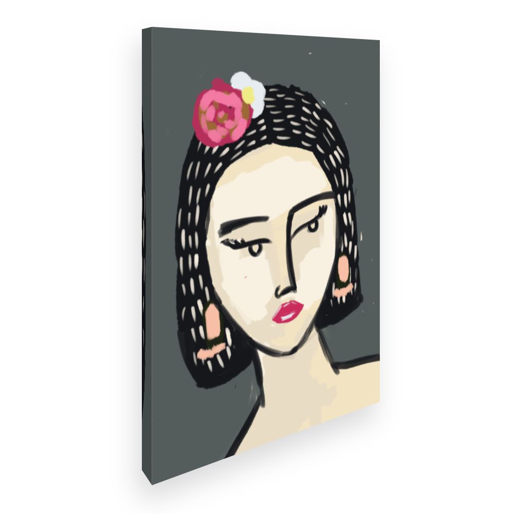 Toile Portrait élégant