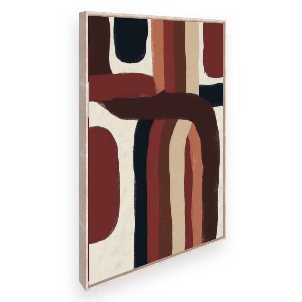 Toile Lignes abstraites entremêlées