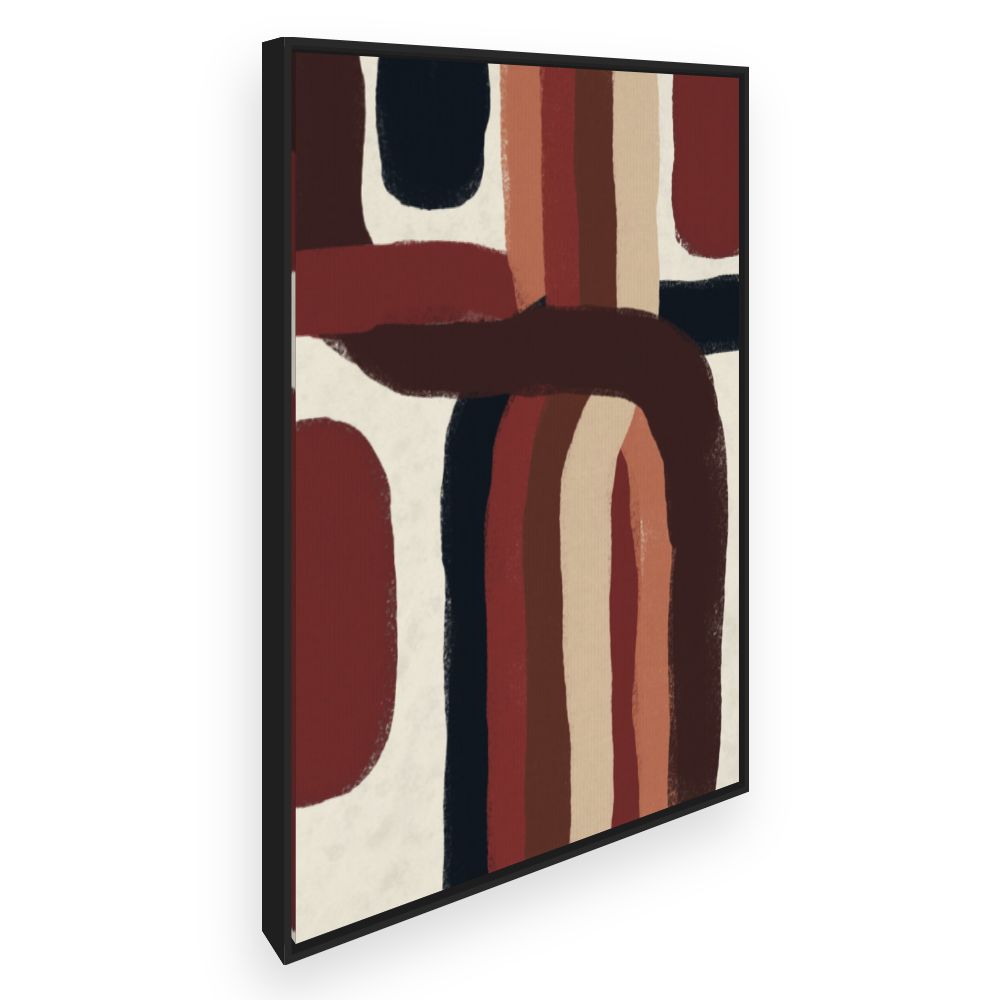 Toile Lignes abstraites entremêlées