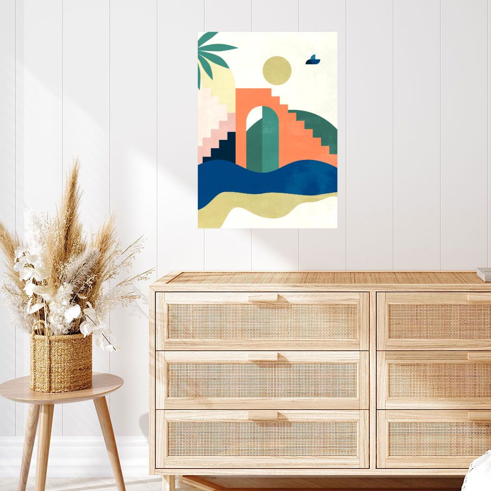 Affiche Paysage abstrait moderne