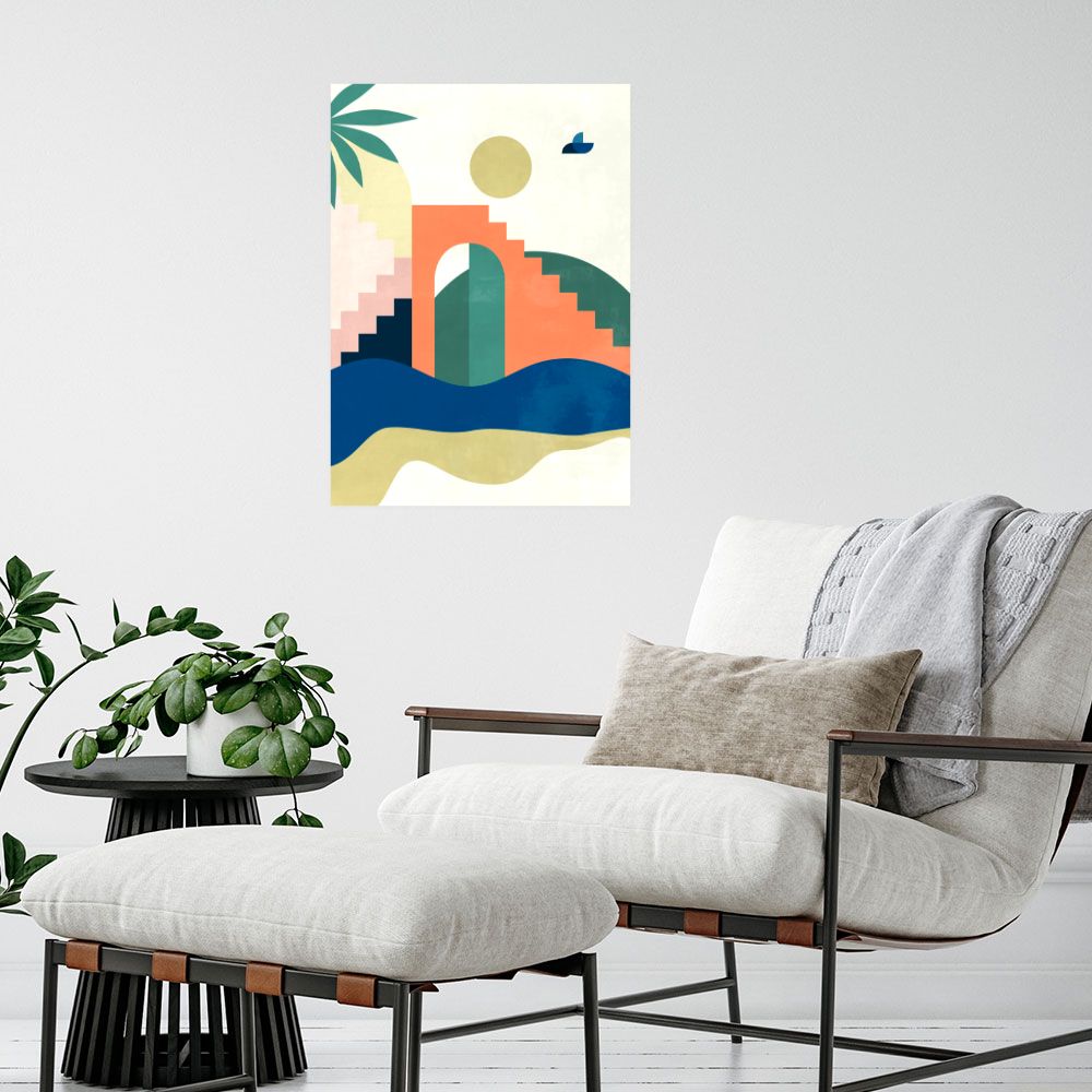 Affiche Paysage abstrait moderne