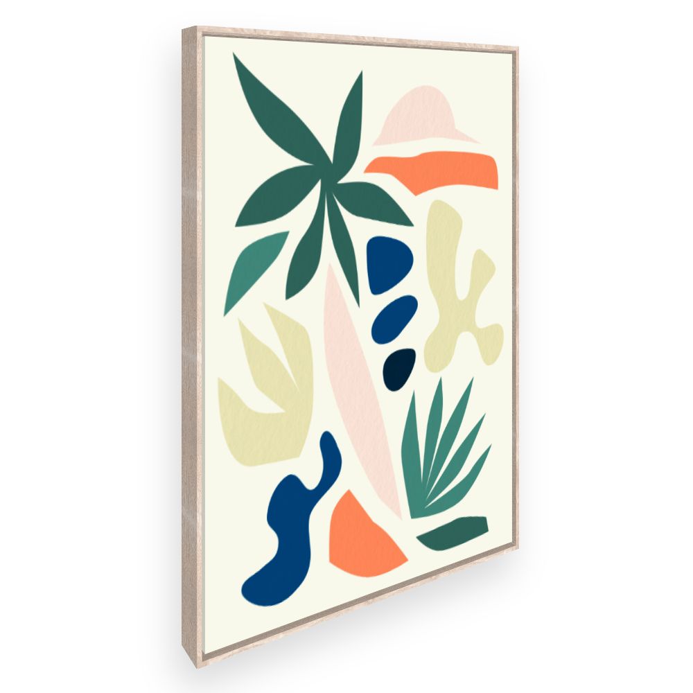 Toile Formes végétales vivantes