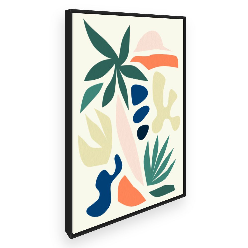 Toile Formes végétales vivantes