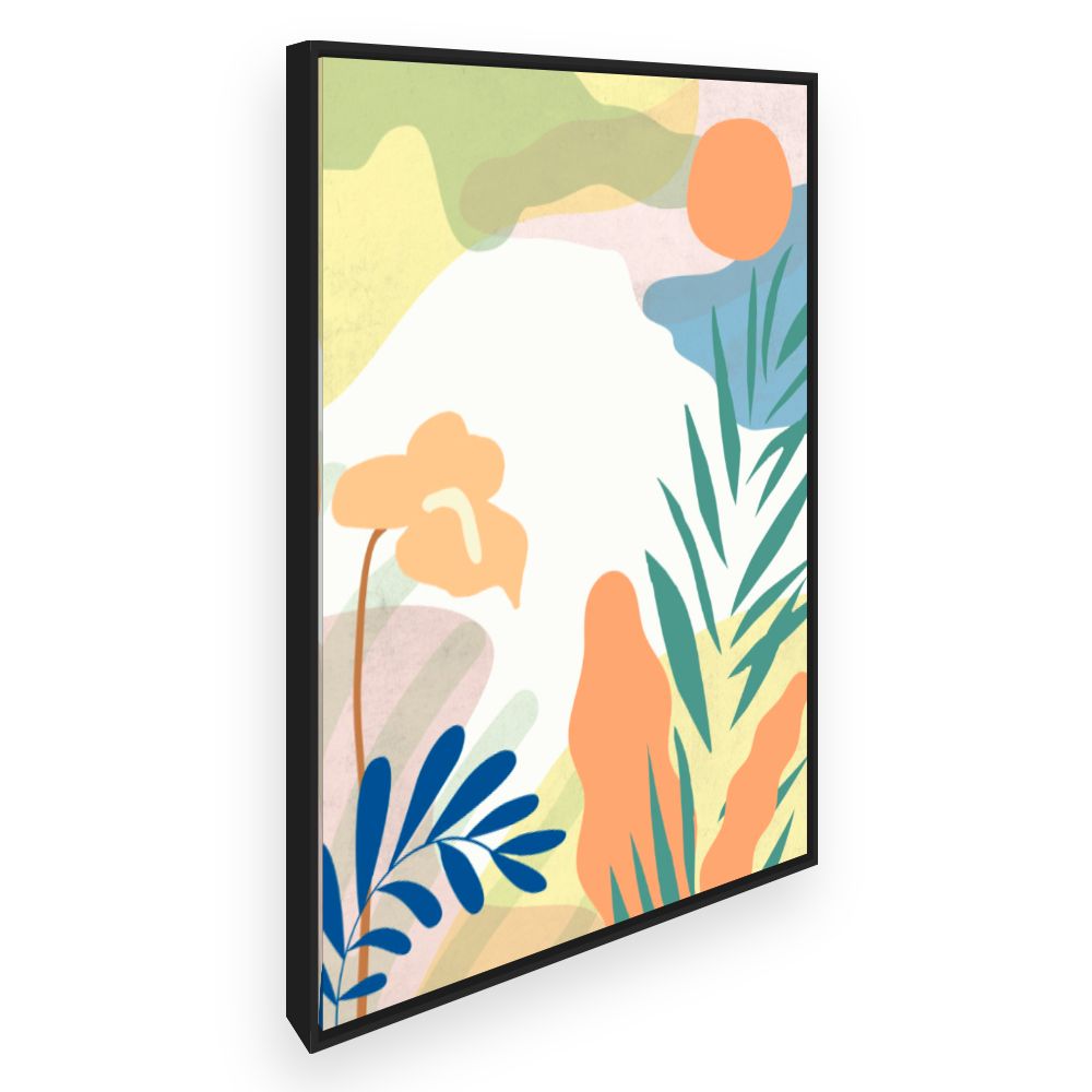 Toile Jardin tropical coloré