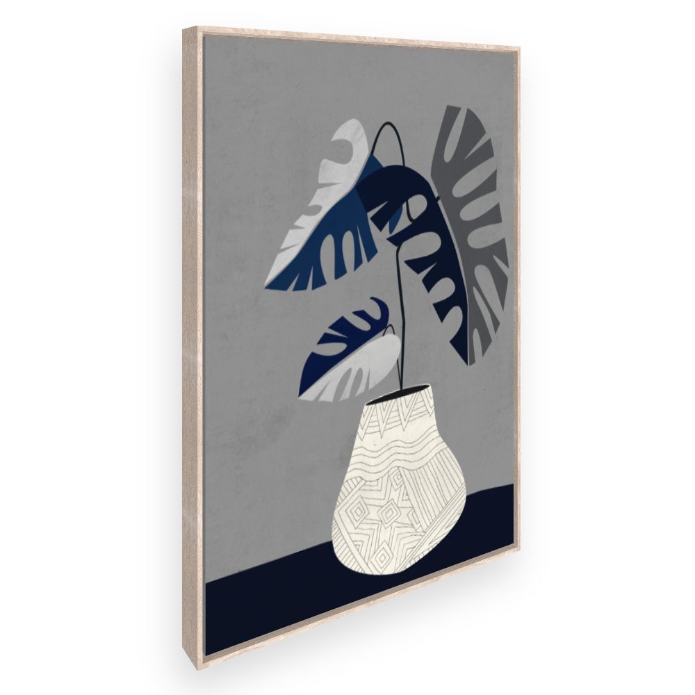 Toile Feuilles abstraites