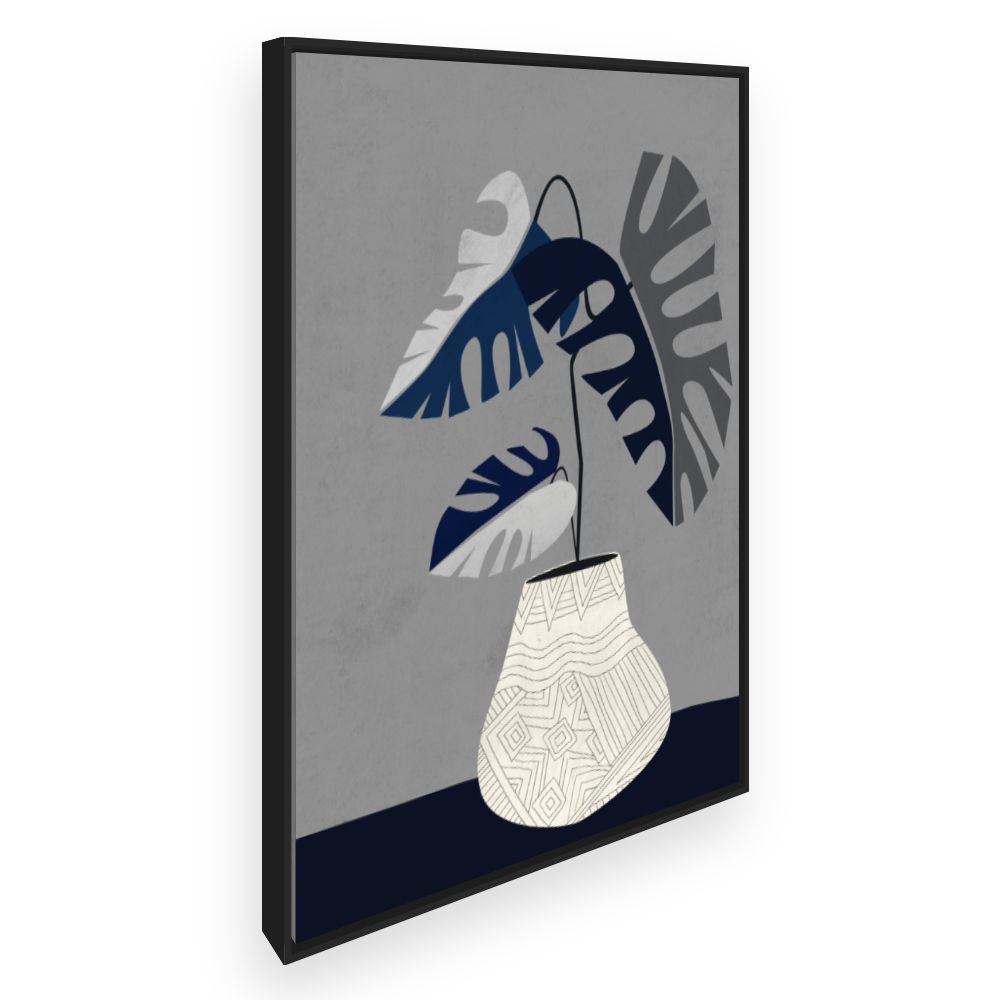 Toile Feuilles abstraites