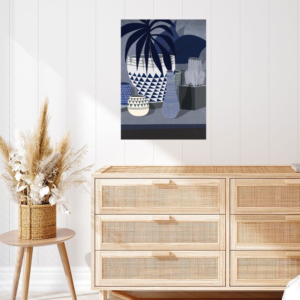 Affiche Vases géométriques stylisés