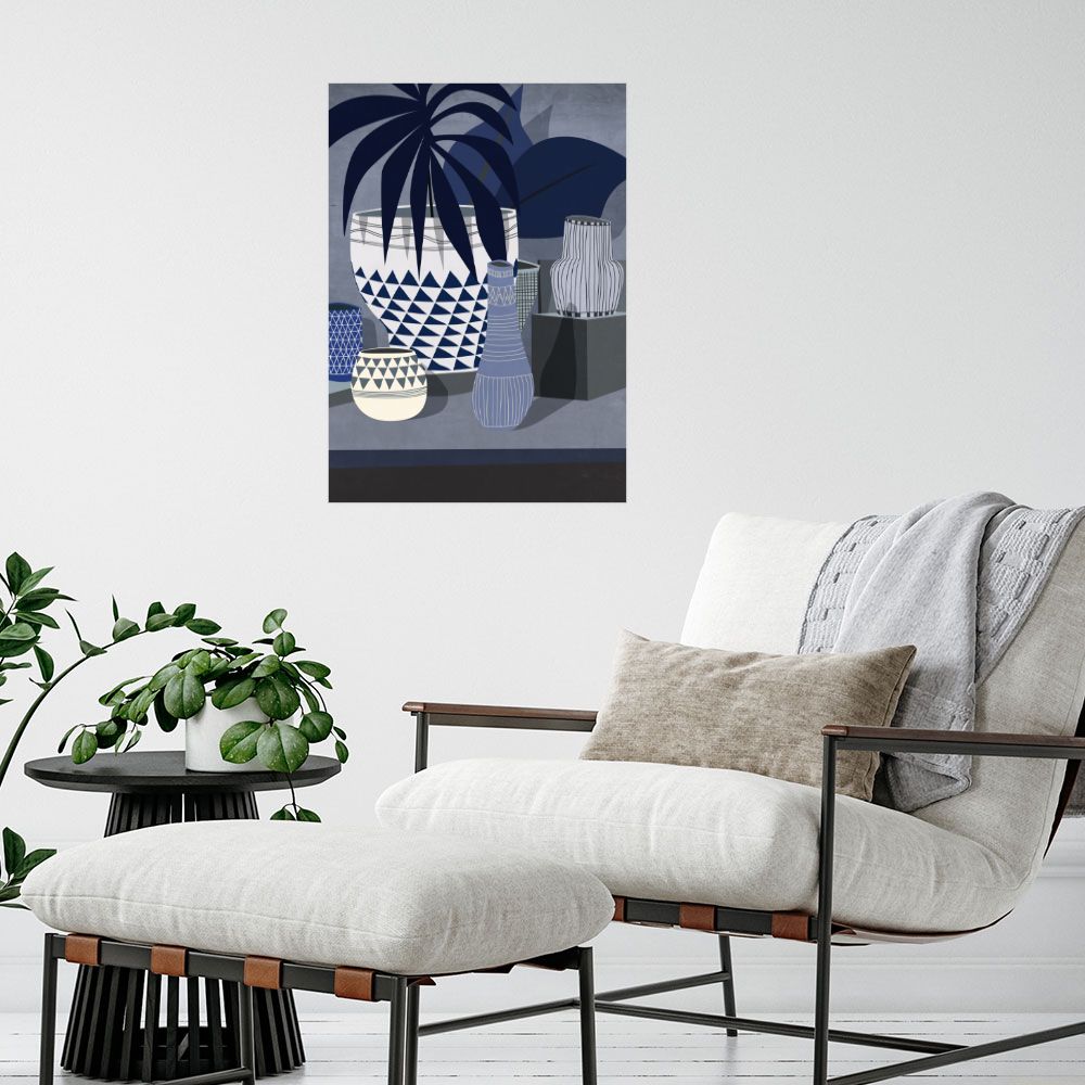 Affiche Vases géométriques stylisés