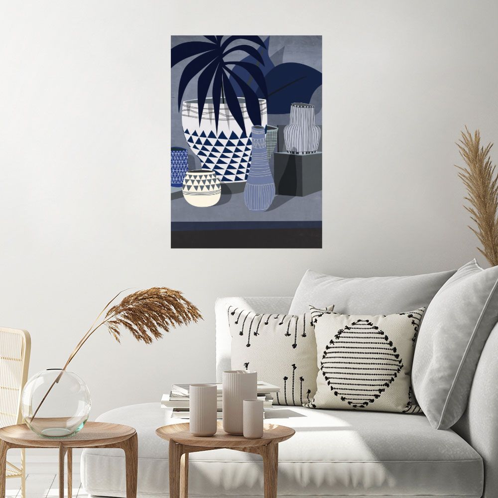 Affiche Vases géométriques stylisés
