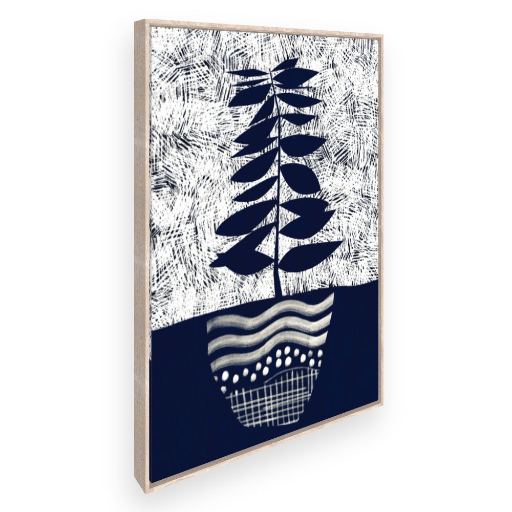Toile Feuillage graphique