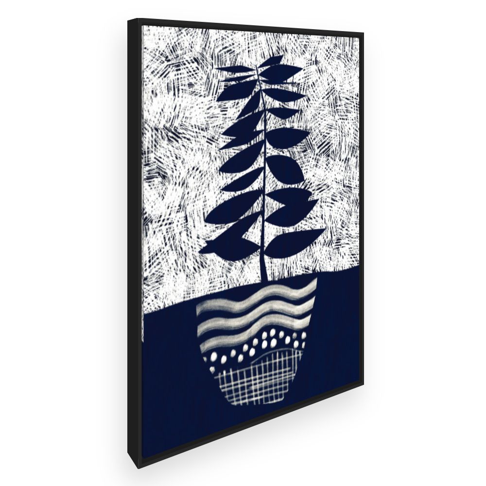 Toile Feuillage graphique