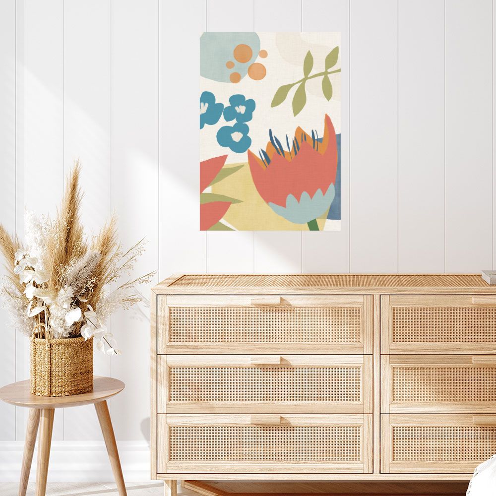 Affiche Fleurs abstraites