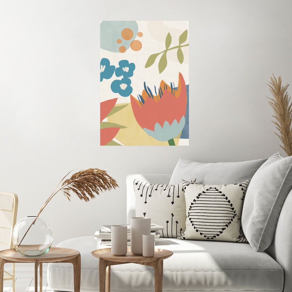Affiche Fleurs abstraites