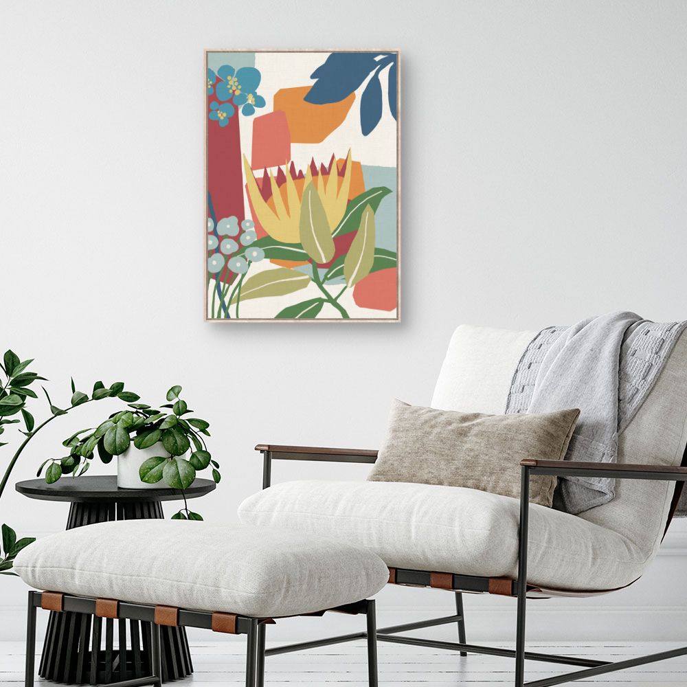 Tableau Fleurs abstraites