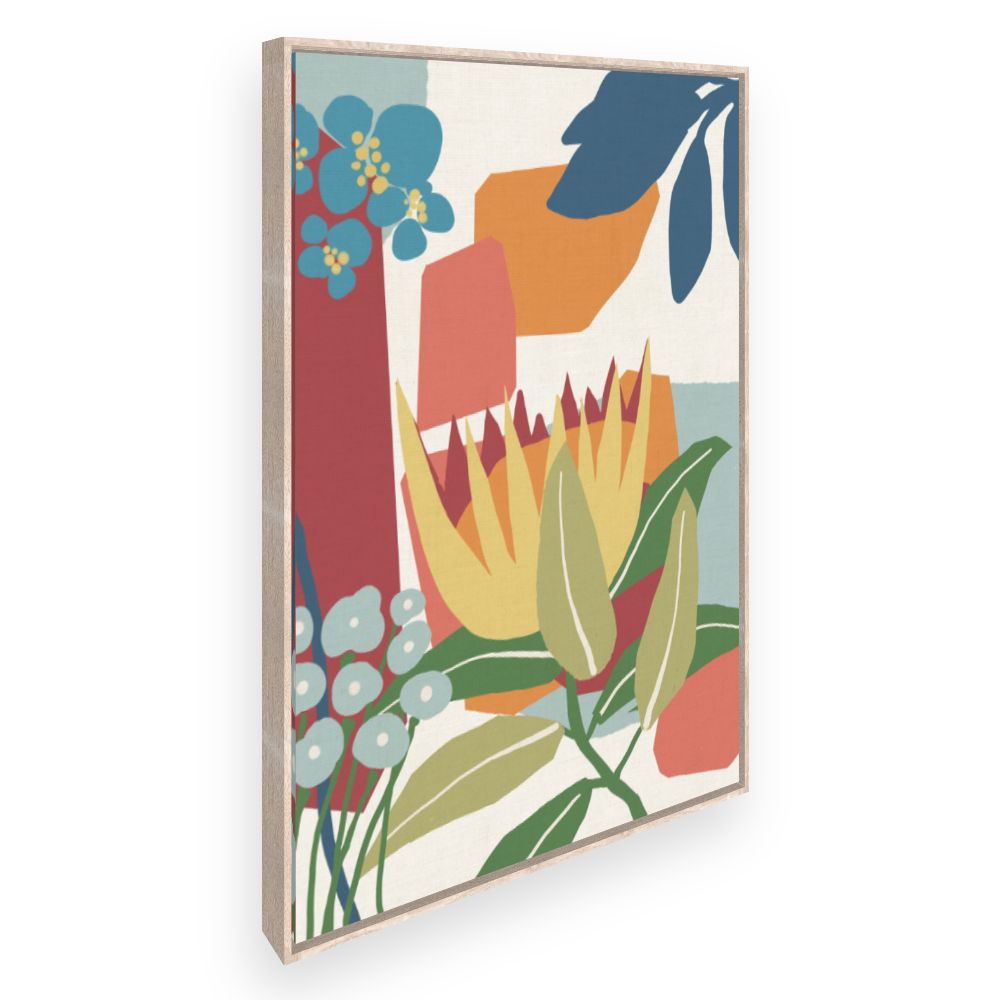 Toile Fleurs abstraites