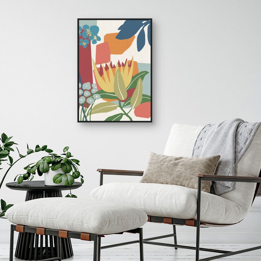 Tableau Fleurs abstraites