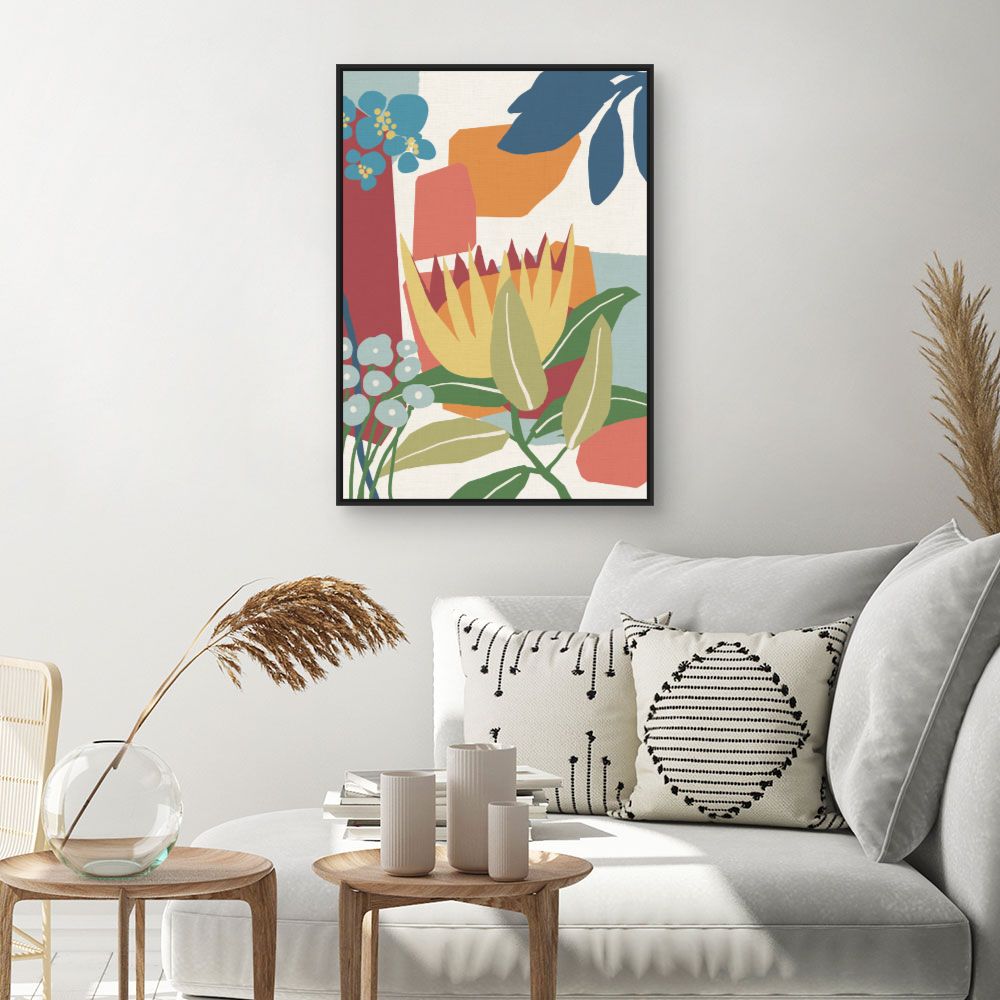 Tableau Fleurs abstraites