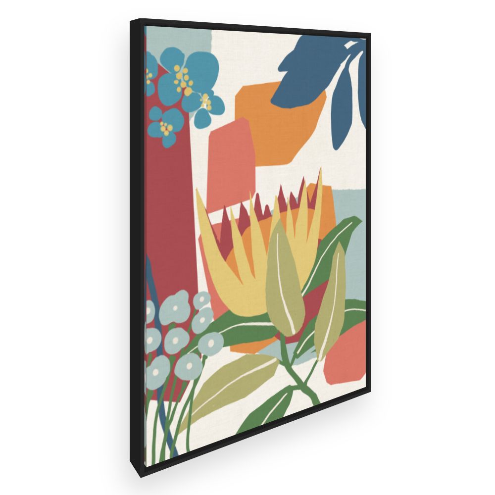 Toile Fleurs abstraites