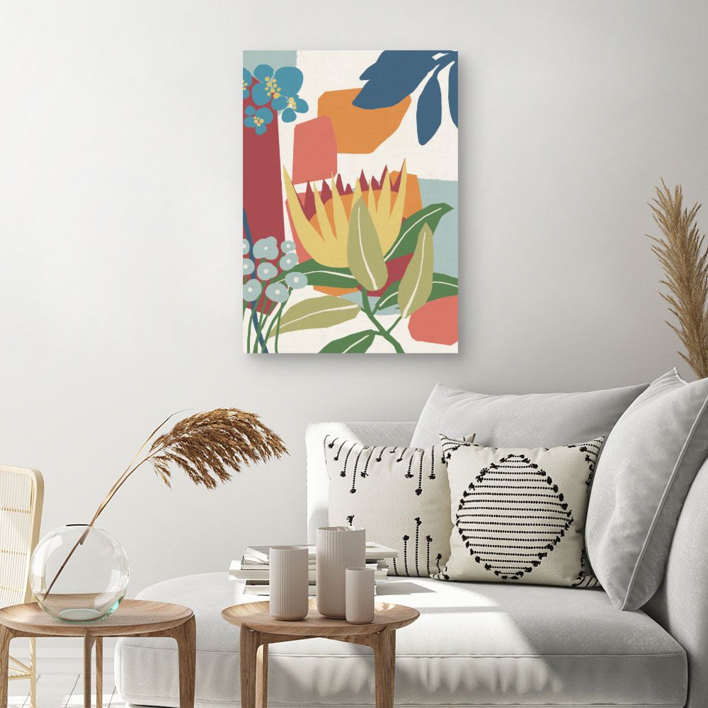 Tableau Fleurs abstraites
