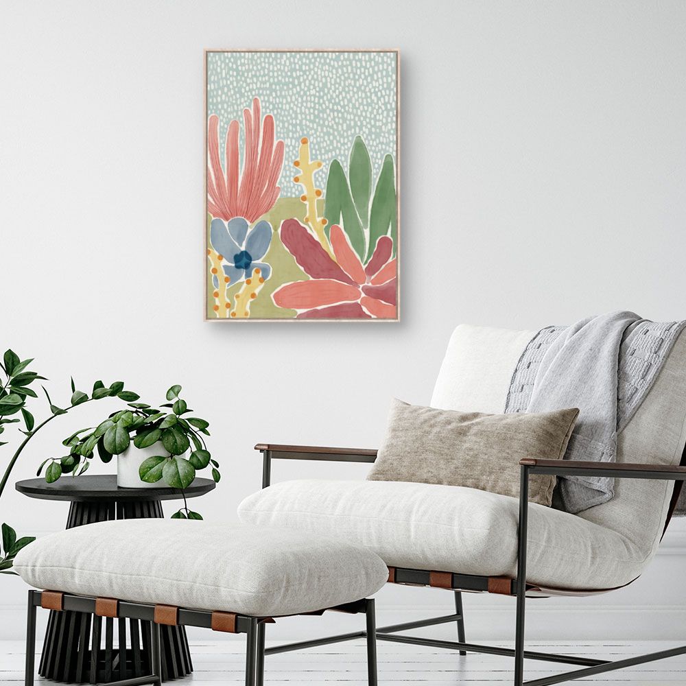 Tableau Fleurs abstraites colorées
