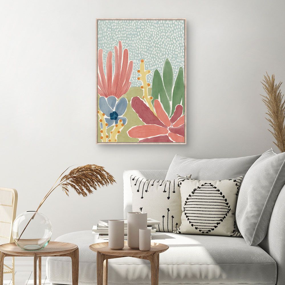 Tableau Fleurs abstraites colorées