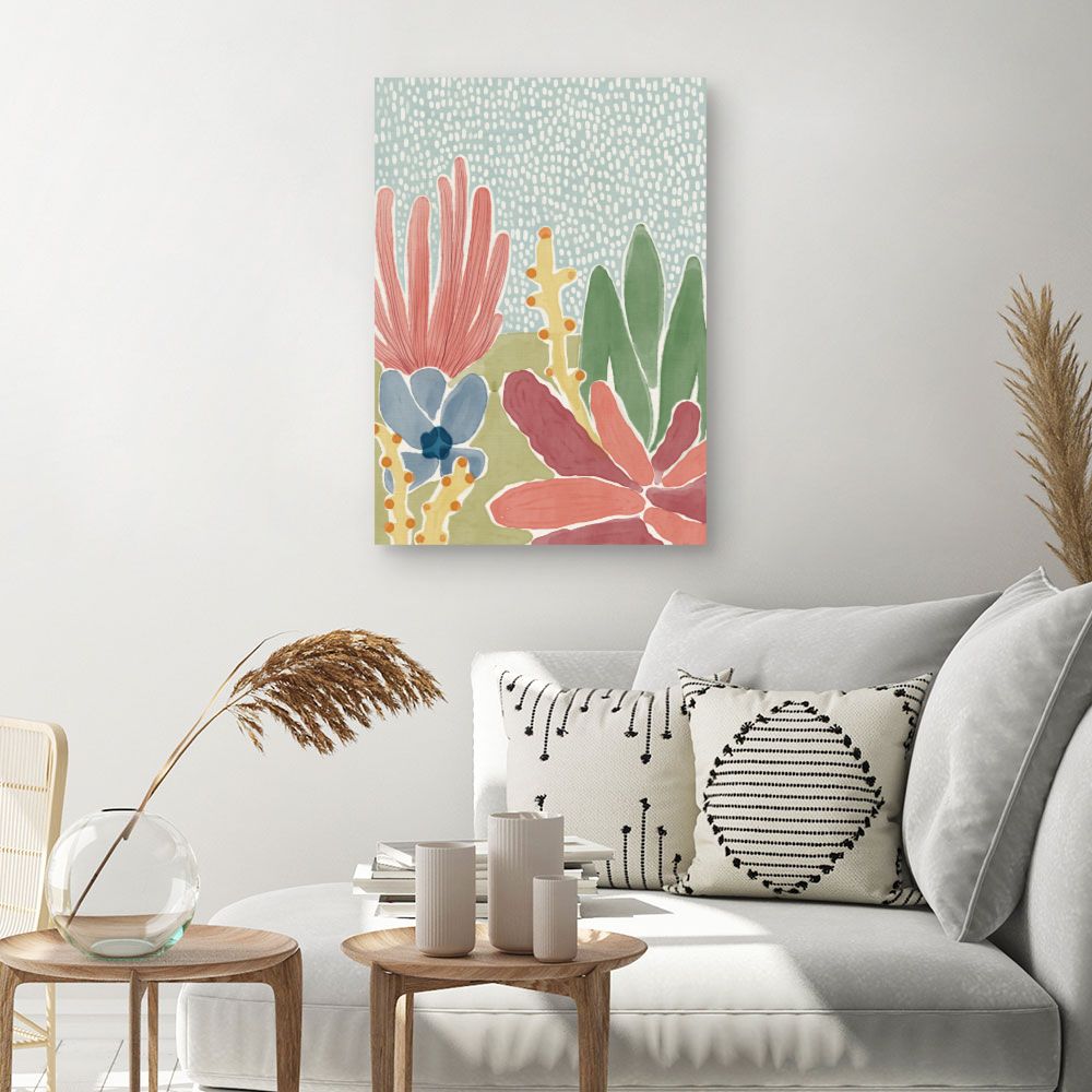 Tableau Fleurs abstraites colorées