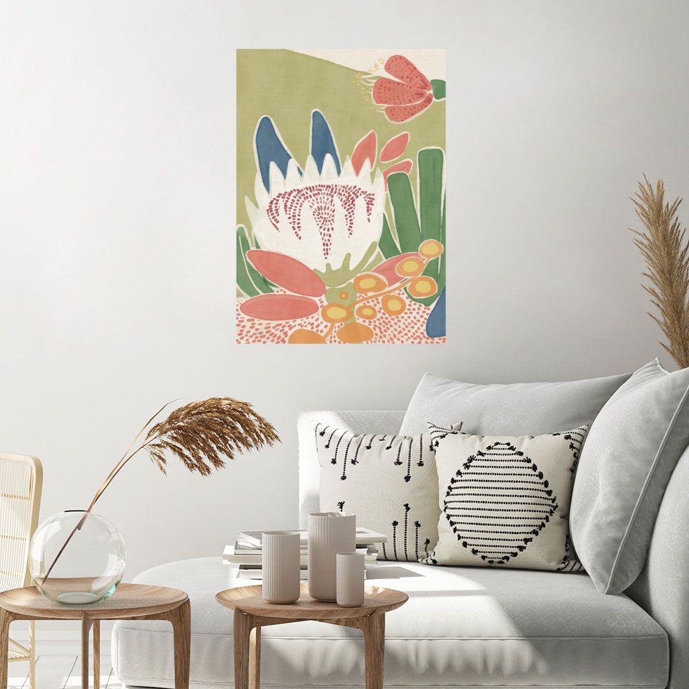 Affiche Fleurs abstraites élégantes