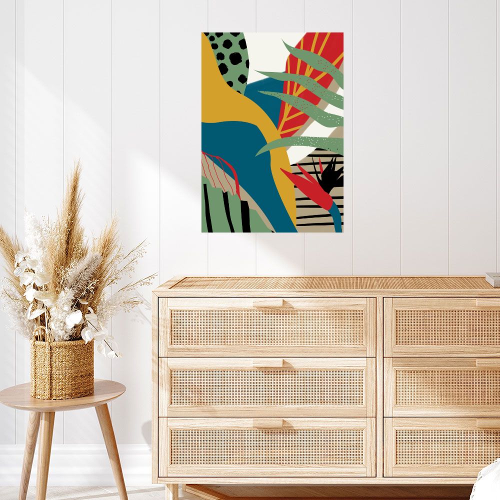 Affiche Jungle abstraite