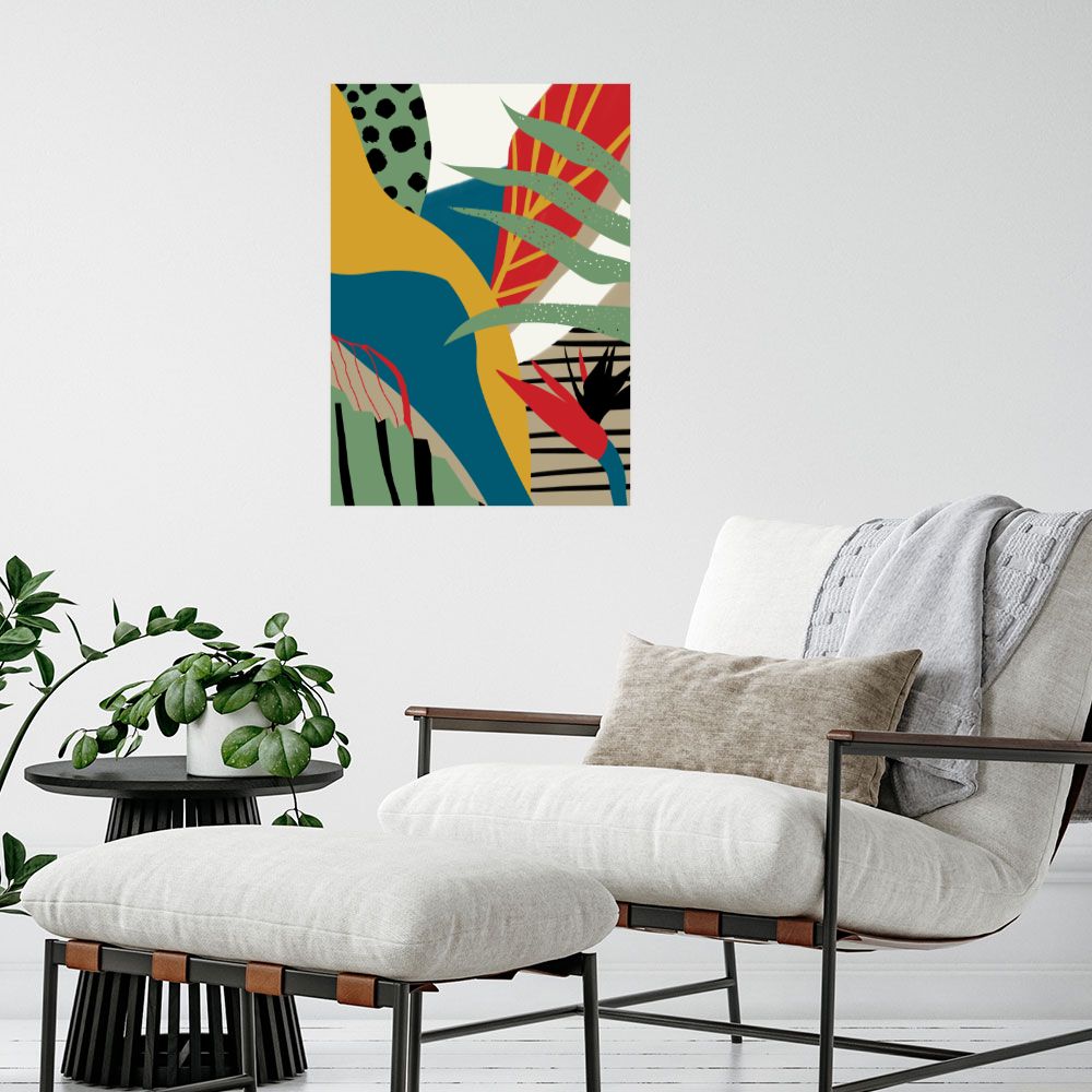 Affiche Jungle abstraite