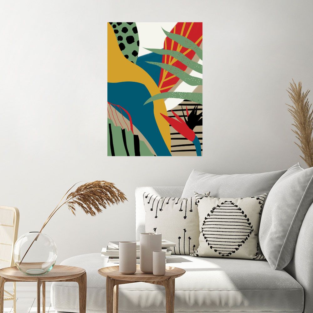 Affiche Jungle abstraite