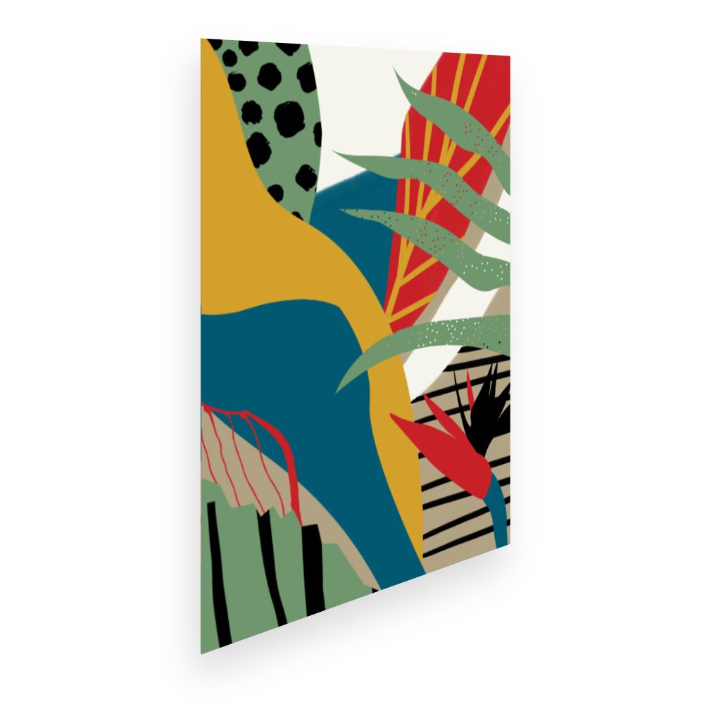 Affiche Jungle abstraite