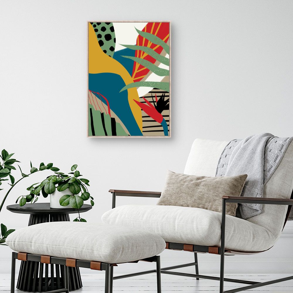 Tableau Jungle abstraite