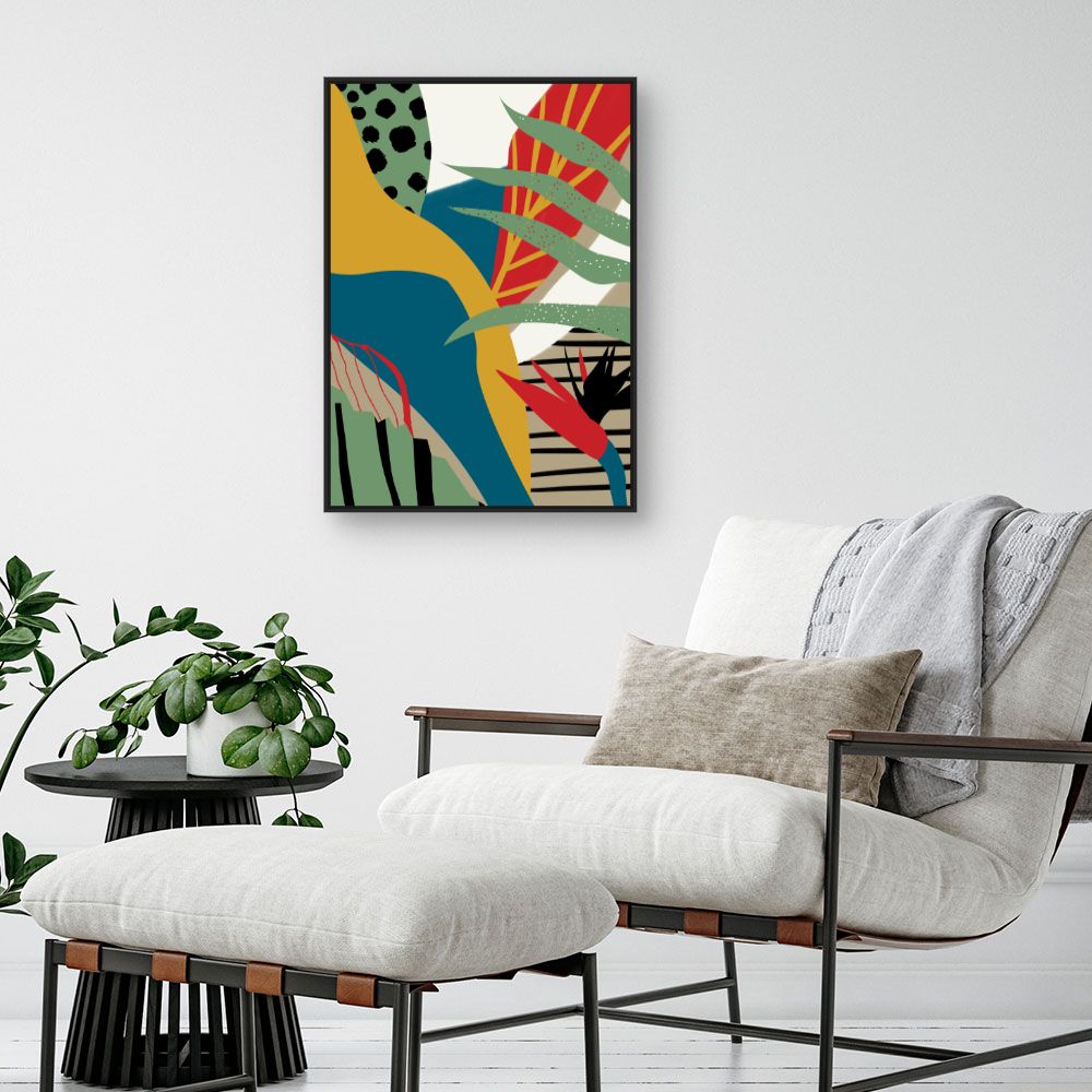 Tableau Jungle abstraite