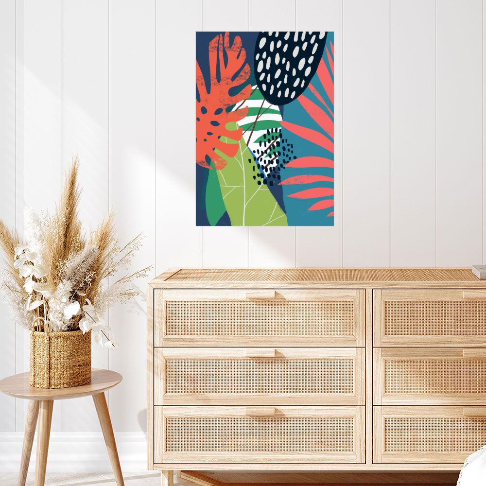 Affiche Feuillage tropical vibrant