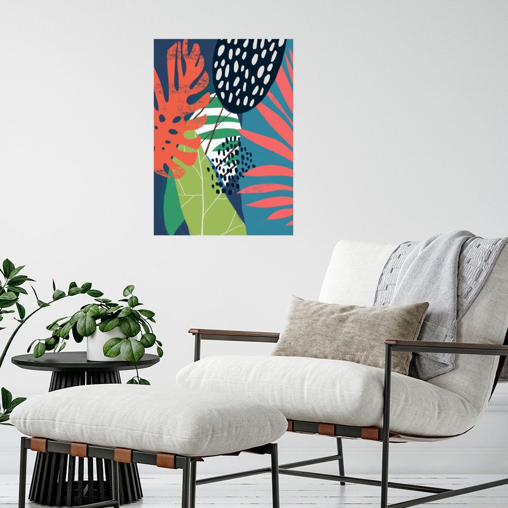 Affiche Feuillage tropical vibrant