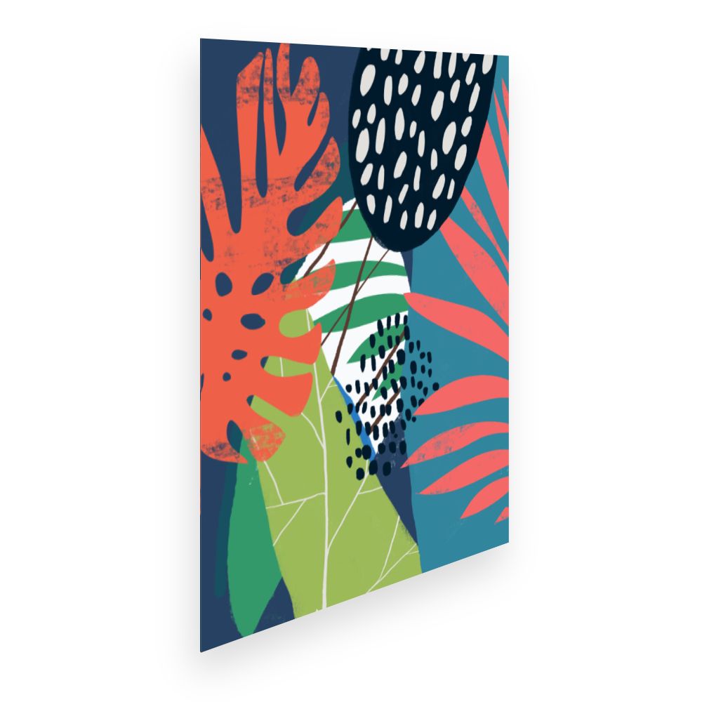 Affiche Feuillage tropical vibrant
