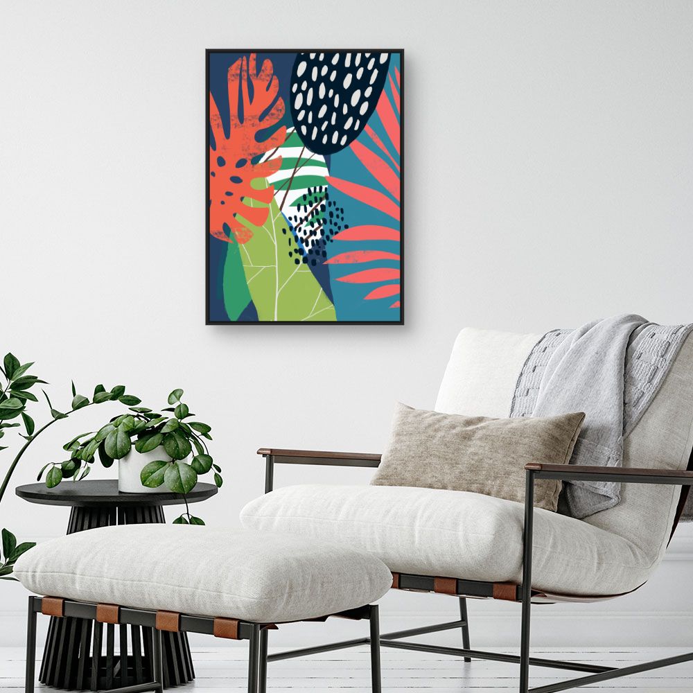 Tableau Feuillage exotique vibrant