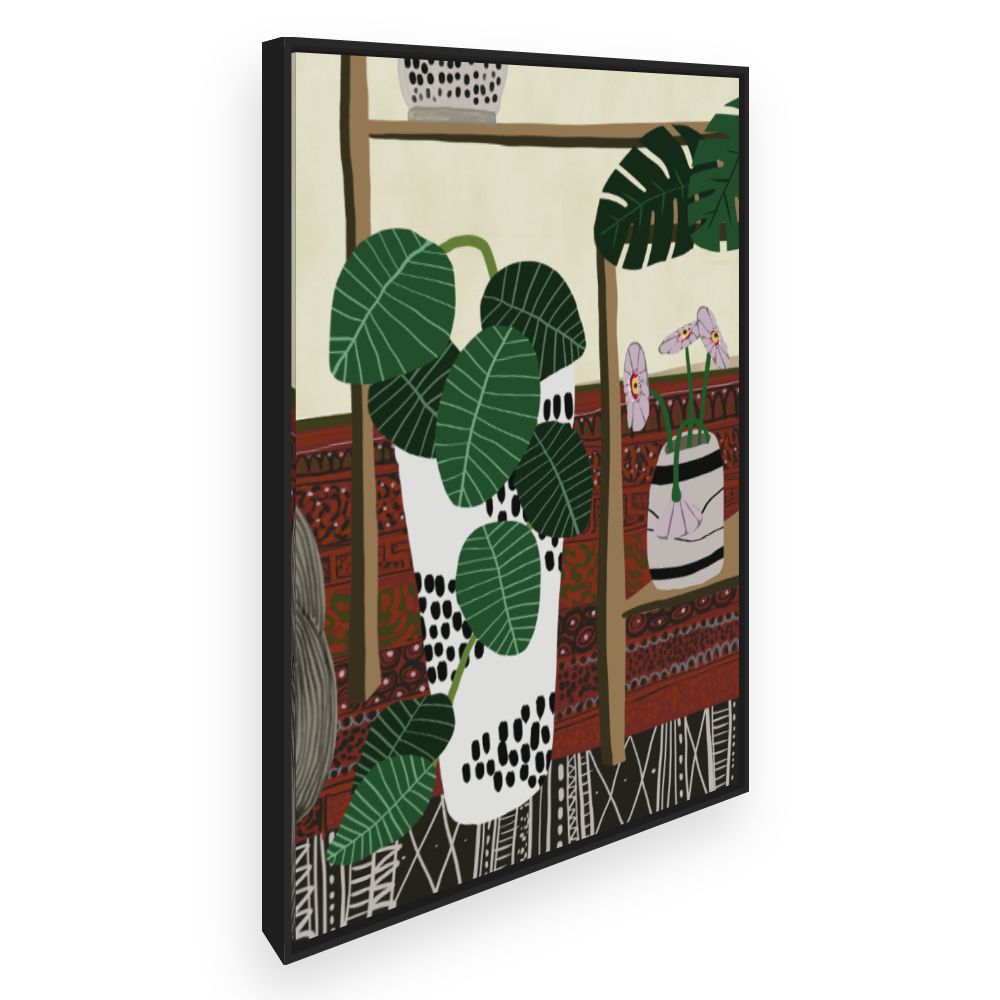 Toile Plantes graphiques