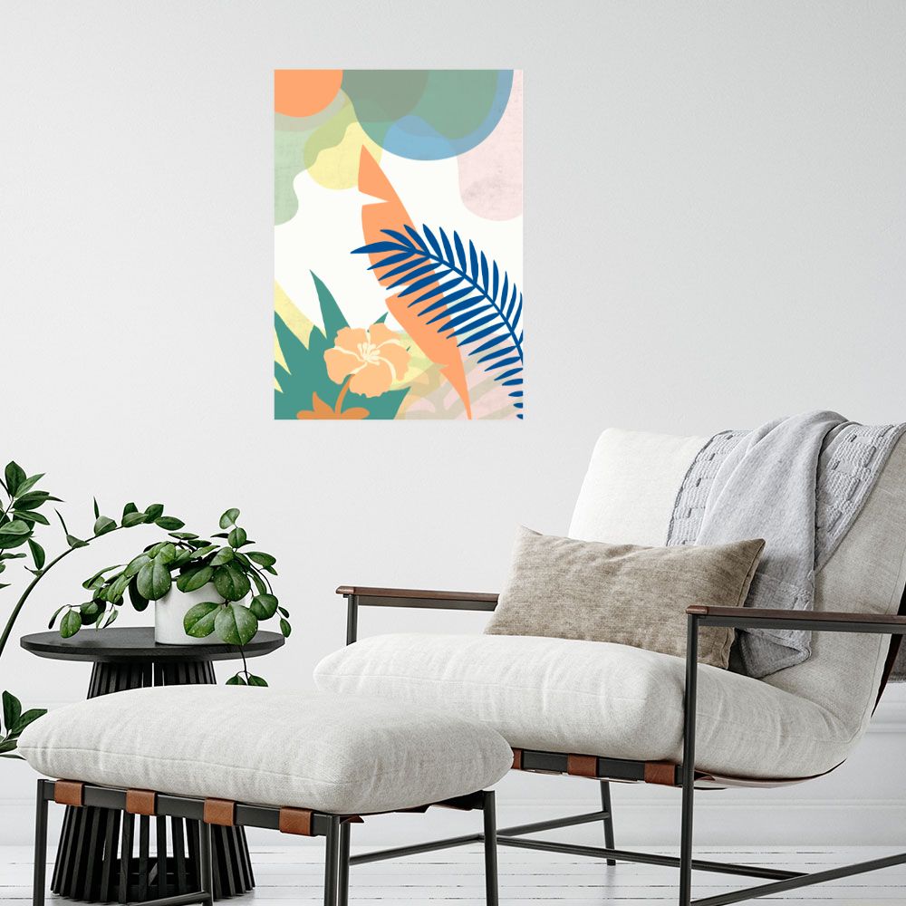 Affiche Feuillage tropical vibrant
